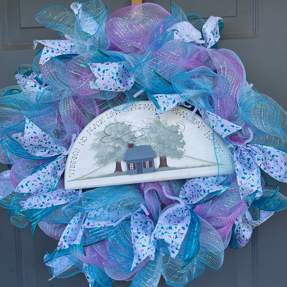 There’s no place like grandma and grandpas house wreath